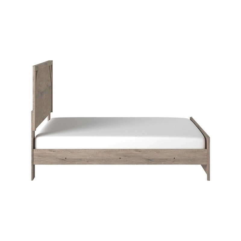 Light Brown Panel Bed