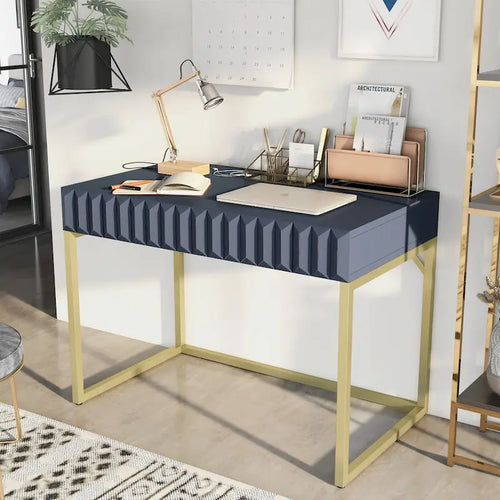 42-Inch Desk with Drawer, USB Ports and Outlets
