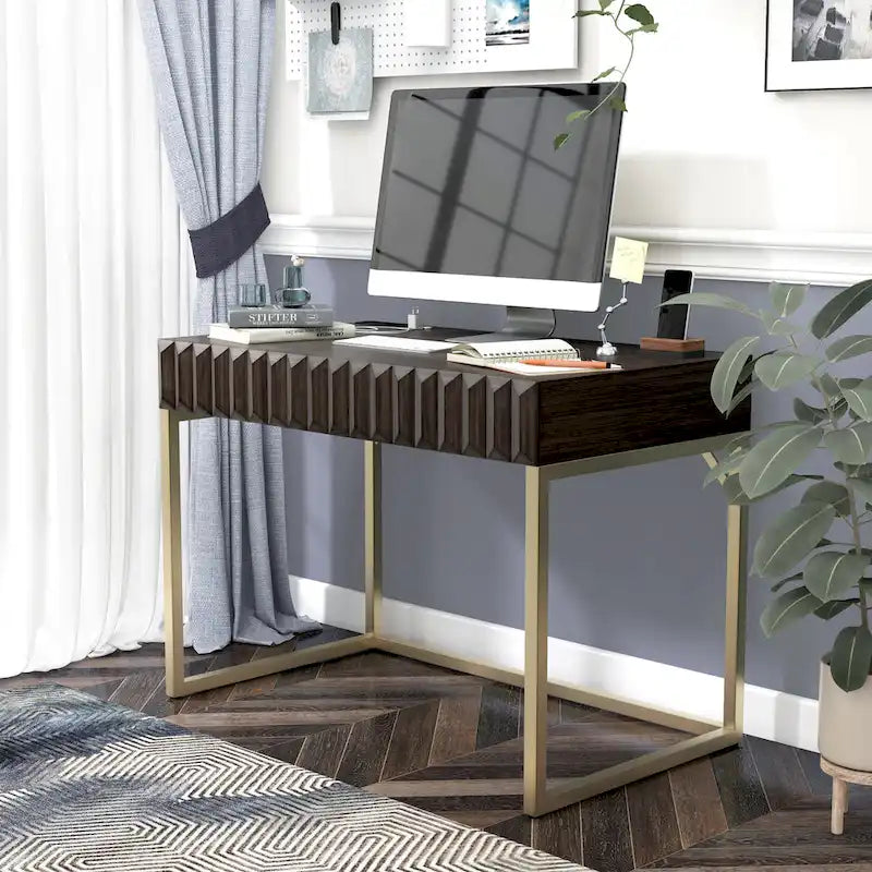 42-Inch Desk with Drawer, USB Ports and Outlets