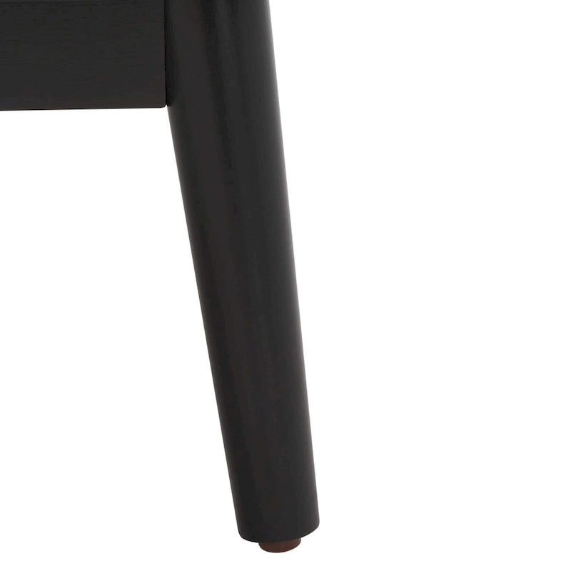 2-Drawer Nightstand with Rattan Detail
