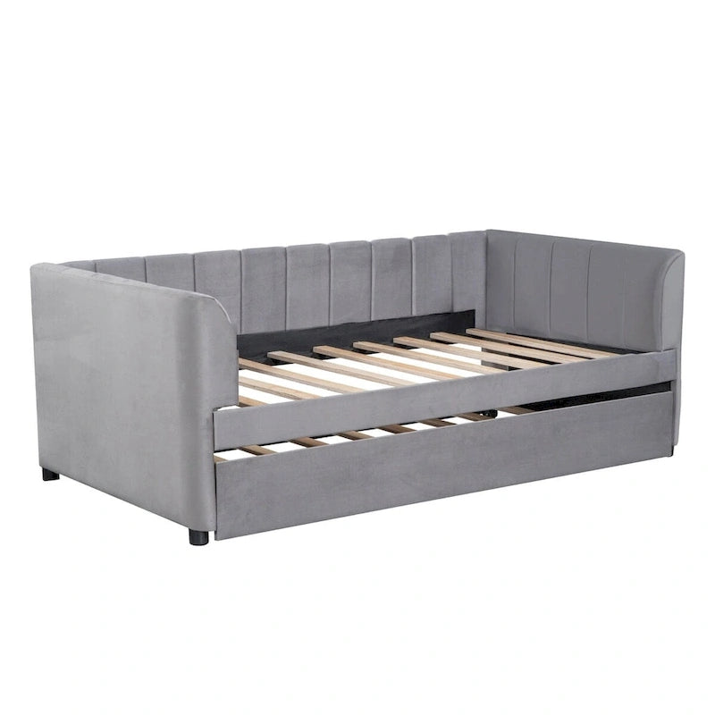 Twin Upholstered Daybed with Trundle