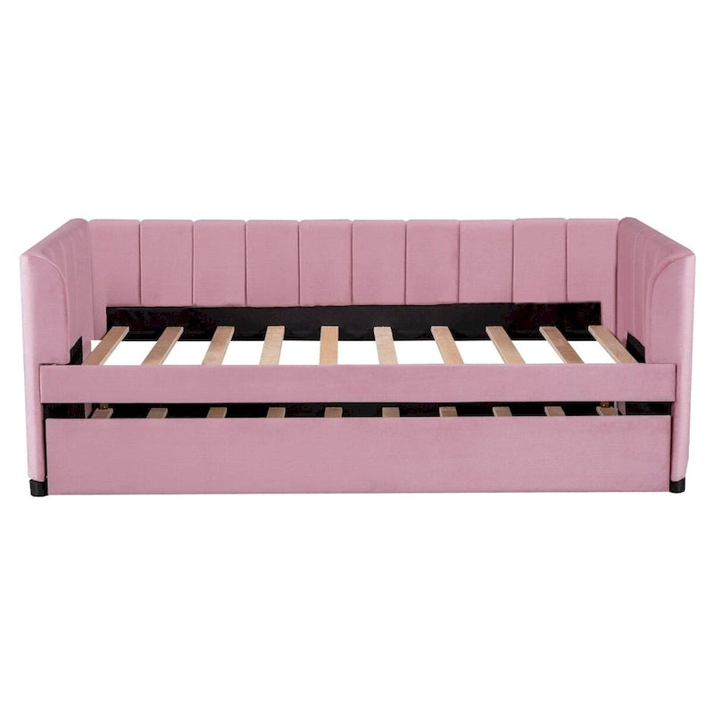Twin Upholstered Daybed with Trundle