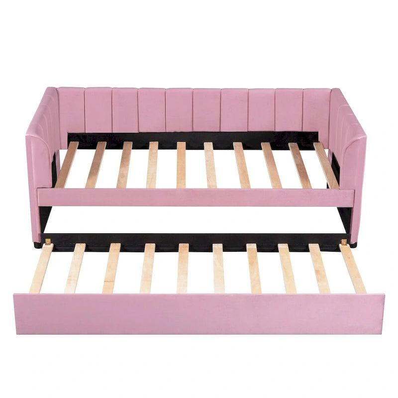Twin Upholstered Daybed with Trundle