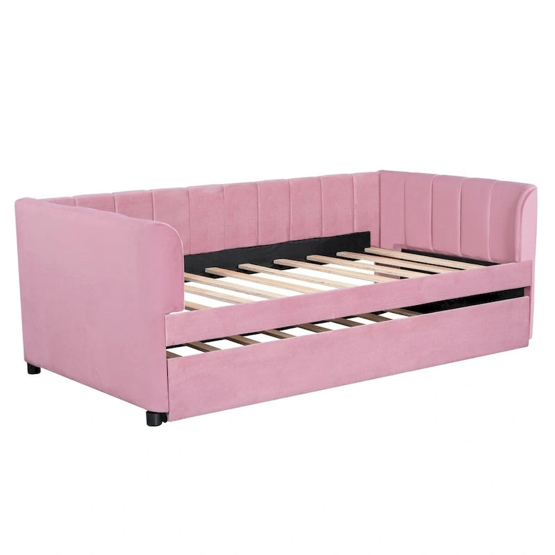 Twin Upholstered Daybed with Trundle