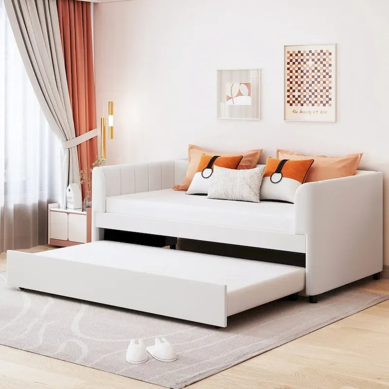 Twin Upholstered Daybed with Trundle