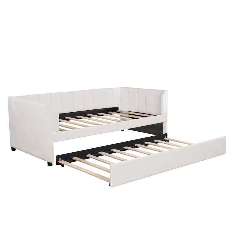 Twin Upholstered Daybed with Trundle