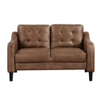 55 Inch Loveseat with Button Tufted Back