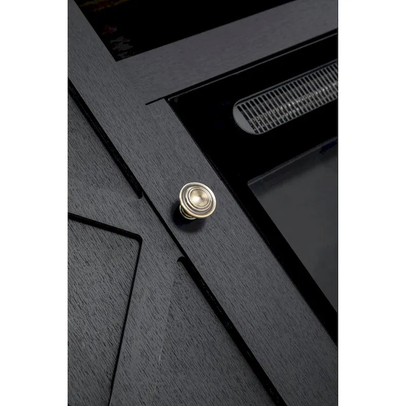 54-Inch Charcoal TV Stand with Electric Fireplace
