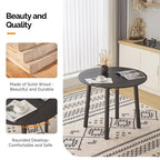 Round Drop-Leaf Dining Table