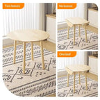 Round Drop-Leaf Dining Table
