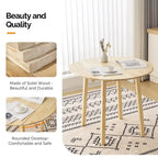 Round Drop-Leaf Dining Table