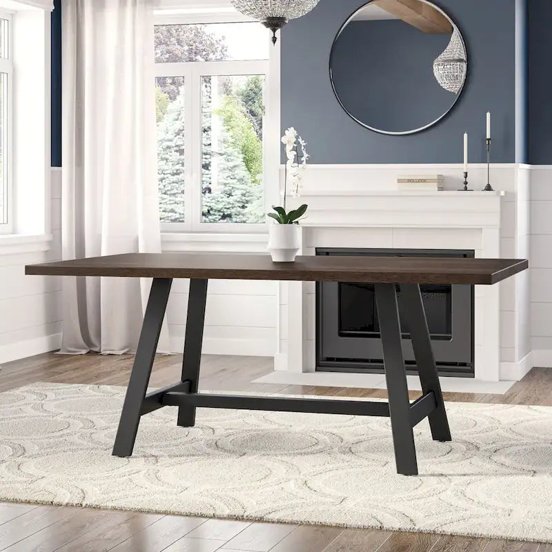 Solid Wood Dining Table, 40 x 72 in