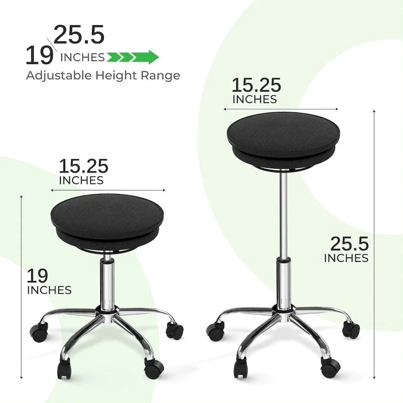 Adjustable Wobble Stool with Wheels