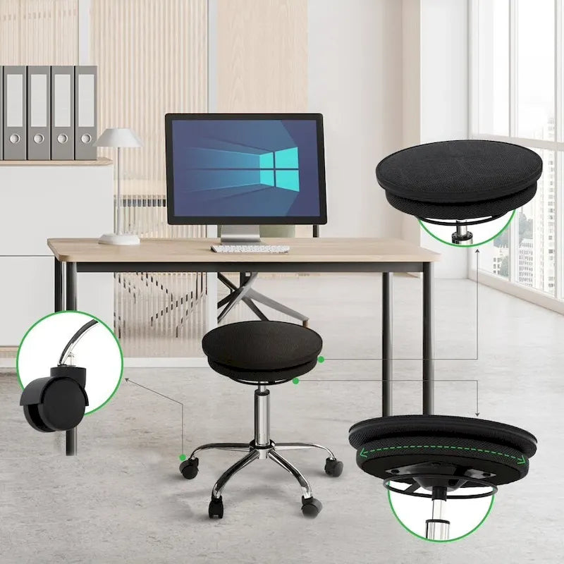 Adjustable Wobble Stool with Wheels