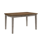 36-Inch Counter-Height Dining Table with 4 Drawers, Brown and Gray