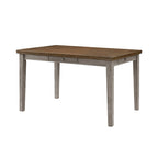 36-Inch Counter-Height Dining Table with 4 Drawers, Brown and Gray