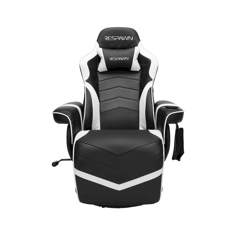 Reclining Gaming Chair with Footrest and Cup Holder