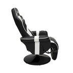 Reclining Gaming Chair with Footrest and Cup Holder