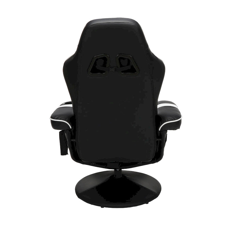 Reclining Gaming Chair with Footrest and Cup Holder