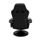 Reclining Gaming Chair with Footrest and Cup Holder