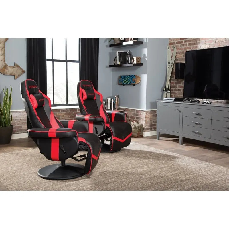 Reclining Gaming Chair with Footrest and Cup Holder
