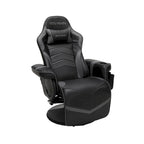 Reclining Gaming Chair with Footrest and Cup Holder