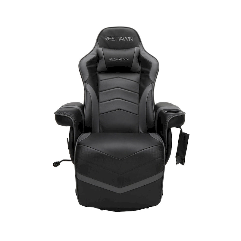 Reclining Gaming Chair with Footrest and Cup Holder