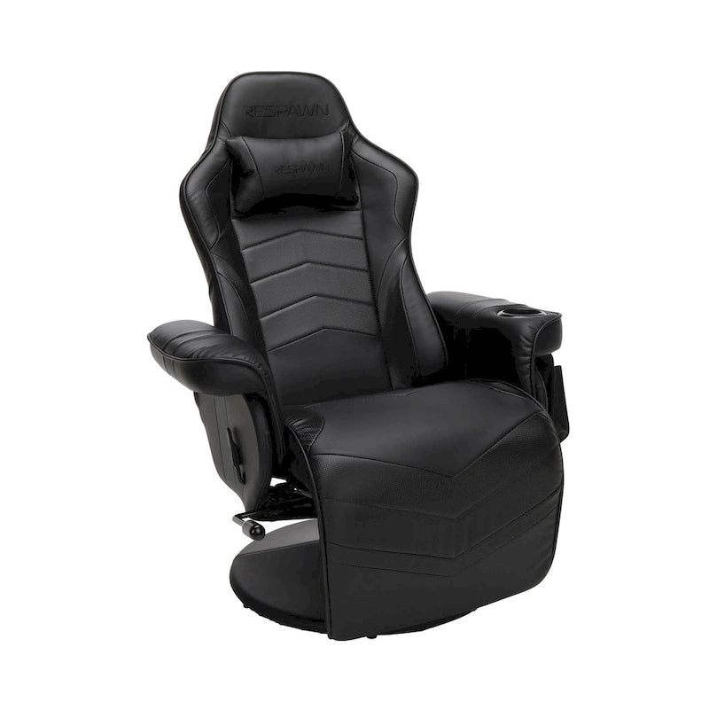 Reclining Gaming Chair with Footrest and Cup Holder