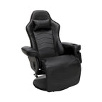 Reclining Gaming Chair with Footrest and Cup Holder