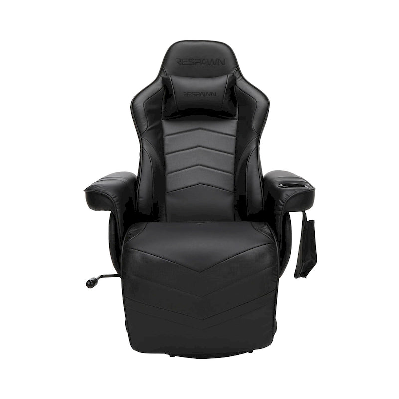 Reclining Gaming Chair with Footrest and Cup Holder