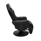 Reclining Gaming Chair with Footrest and Cup Holder