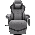 Reclining Gaming Chair with Footrest and Cup Holder