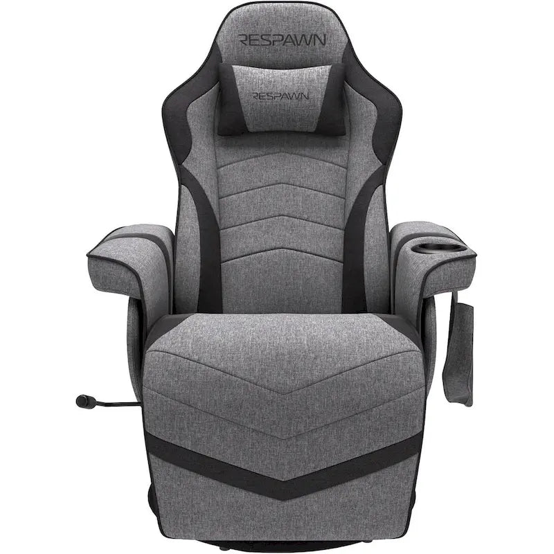 Reclining Gaming Chair with Footrest and Cup Holder