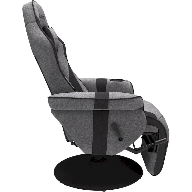 Reclining Gaming Chair with Footrest and Cup Holder