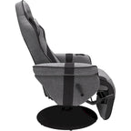 Reclining Gaming Chair with Footrest and Cup Holder