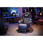 Reclining Gaming Chair with Footrest and Cup Holder