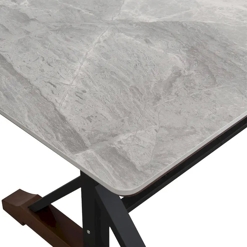 63-Inch Rectangular Sintered Stone Dining Table