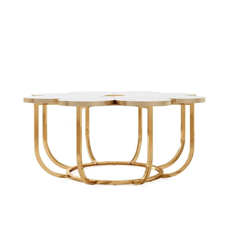 39.4-Inch Flower-Shaped Coffee Table