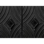 Sideboard Cabinet with 4 Patterned Doors and 2 Shelves