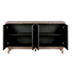 Sideboard Cabinet with 4 Patterned Doors and 2 Shelves