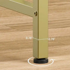 2-Tier Console Table with V-Shaped Metal Frame
