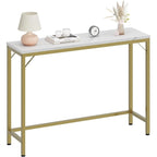 2-Tier Console Table with V-Shaped Metal Frame