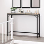 2-Tier Console Table with V-Shaped Metal Frame