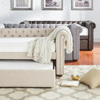 Upholstered Twin Daybed with Optional Trundle