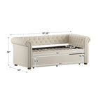 Upholstered Twin Daybed with Optional Trundle