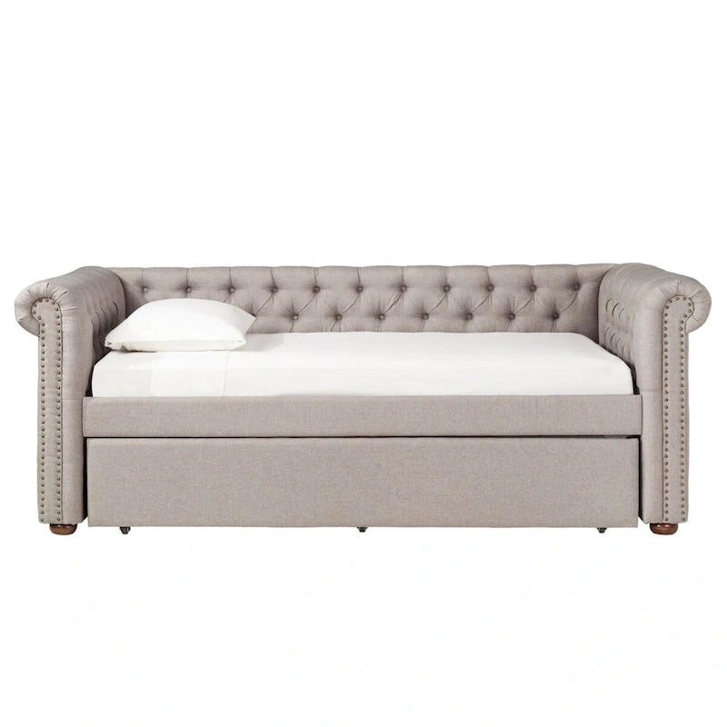 Upholstered Twin Daybed with Optional Trundle